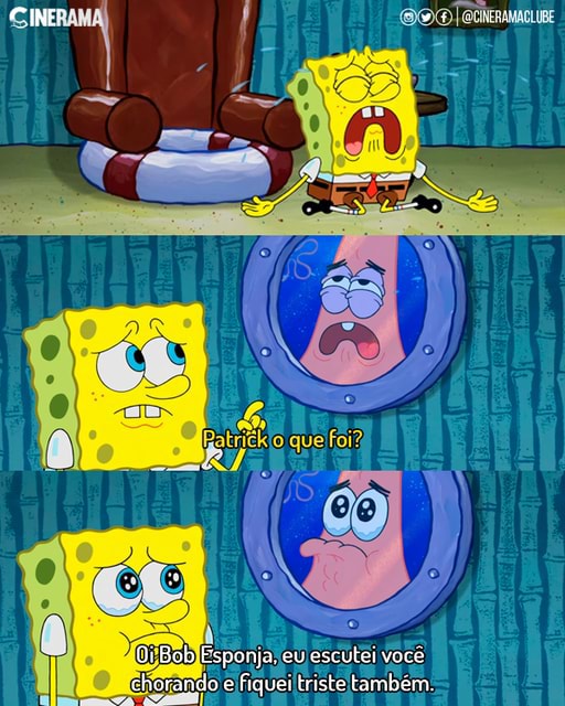 Bob esponja triste