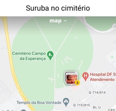 Suruba no cimitério map Cemitério Campo da Esperança Hospital DF S