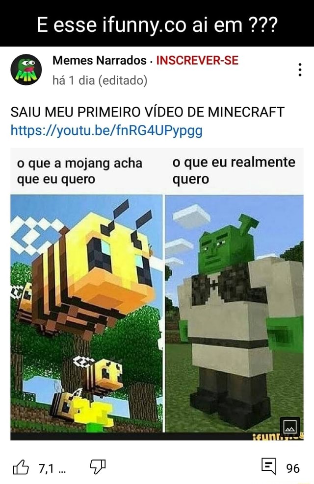 Quem você salvaria? adm da choquei curte e comenta capivara do minecraft só  olha - iFunny Brazil