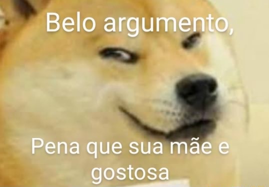 Belo argumento Pena que sua mãe e gostosa - iFunny Brazil