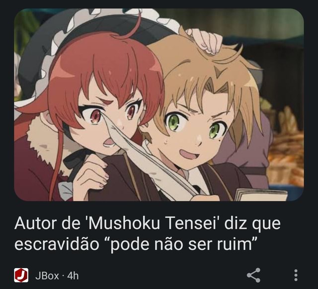 Autor de Mushoku Tensei fala sobre a escravidão na história