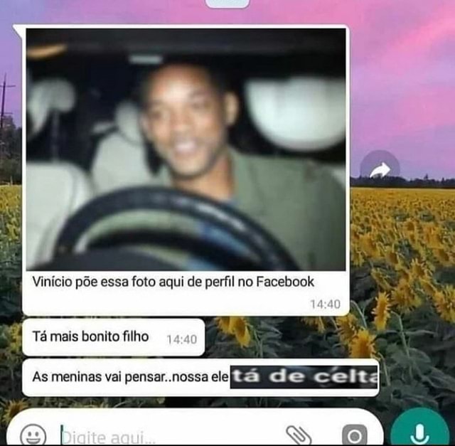 Vinício põe essa foto aqui de perfil no Facebook Tá mais bonito filho As  meninas vai pensar. .nossa ele TEM UMA SALADA DE FRUTA - iFunny Brazil