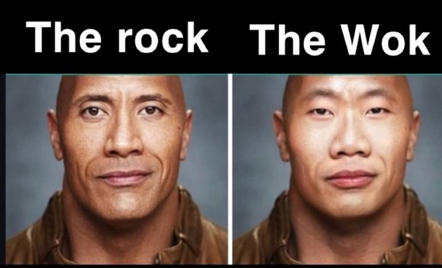 why does the wok look like the rock : r/memes