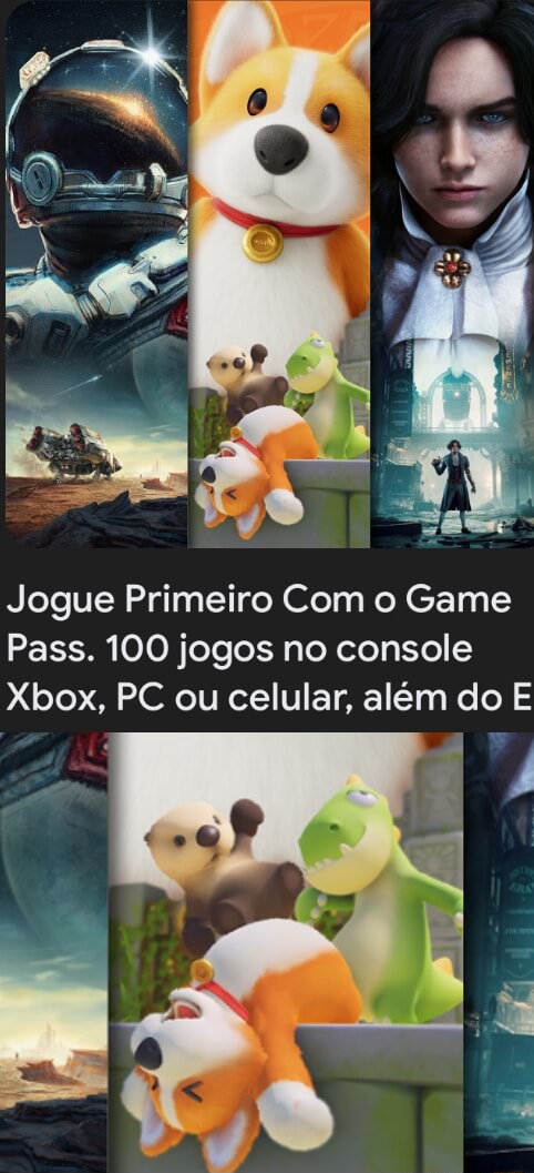 Jogue Primeiro Com o Game Pass. 100 jogos no console Xbox, PC ou celular,  além do E PE: - iFunny Brazil