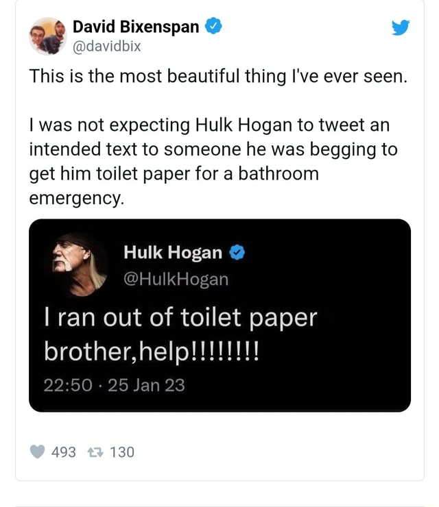 Hulk hogan discount help tweet