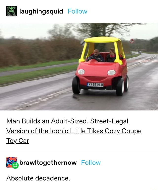 Street legal best sale little tikes car