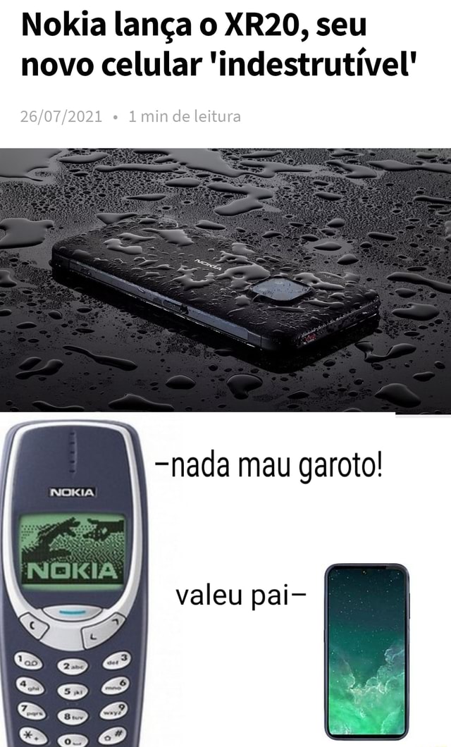 CELULAR INDESTRUTÍVEL vs. CELULAR NORMAL