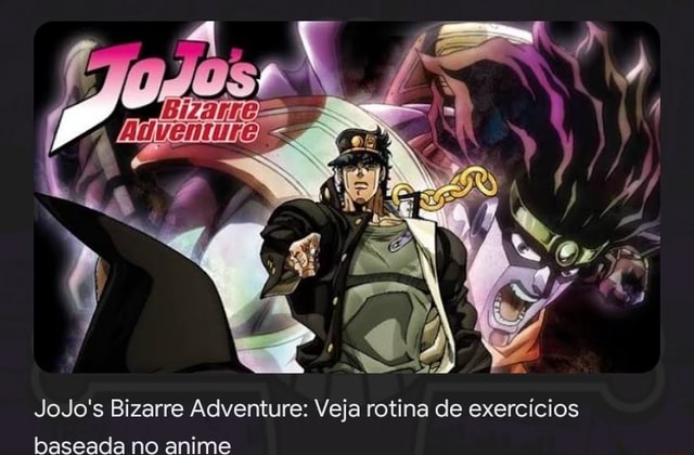 Quiz] Jojo's Bizarre Adventure: Quem você seria no anime? depois de 126  tentativas veio 0 - iFunny Brazil