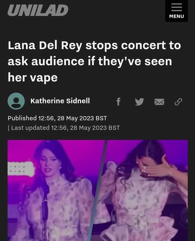 Lana Del Rey Stopped Her Brazil Concert to Look For Her Vape