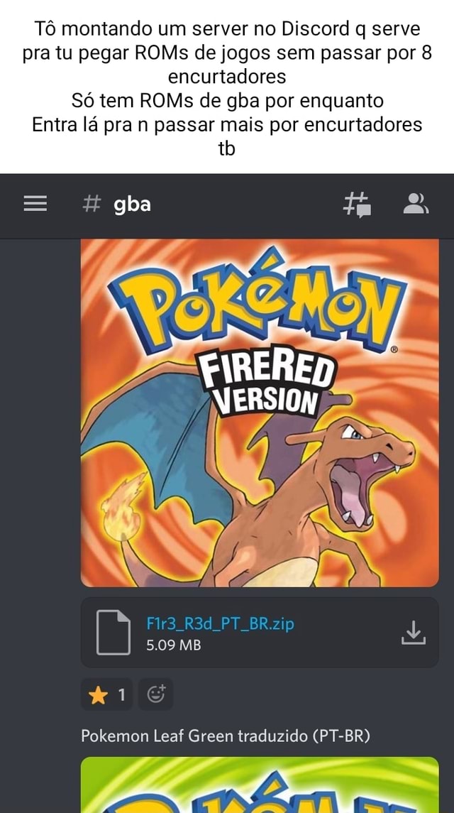 POKÉMON FIRE READ E LEAF GREEN - ( ROMS GBA TRADUZIDA Pt-Br ) LINK DIRETO