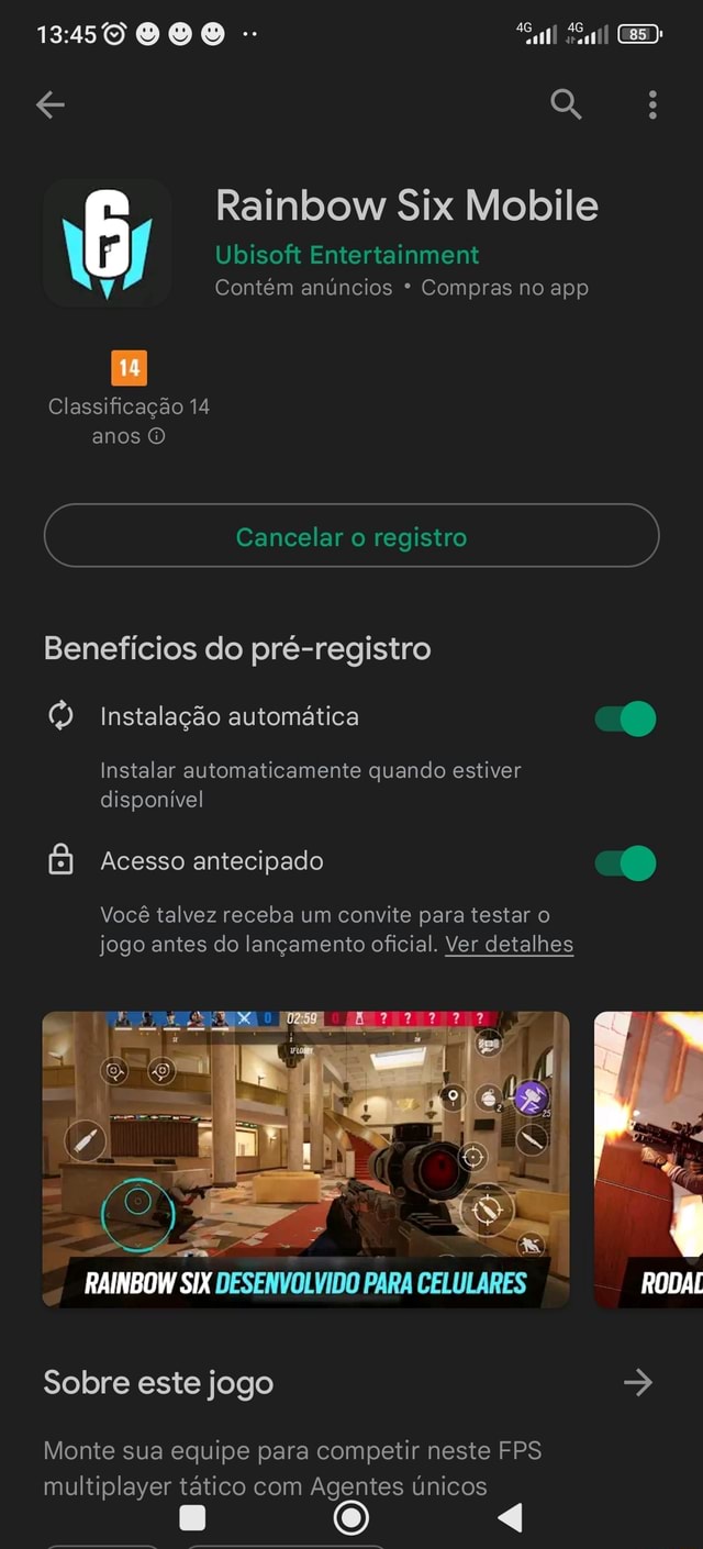 RAINBOW SIX MOBILE OFICIAL - QUAIS CELULARES VÃO RODAR O JOGO 