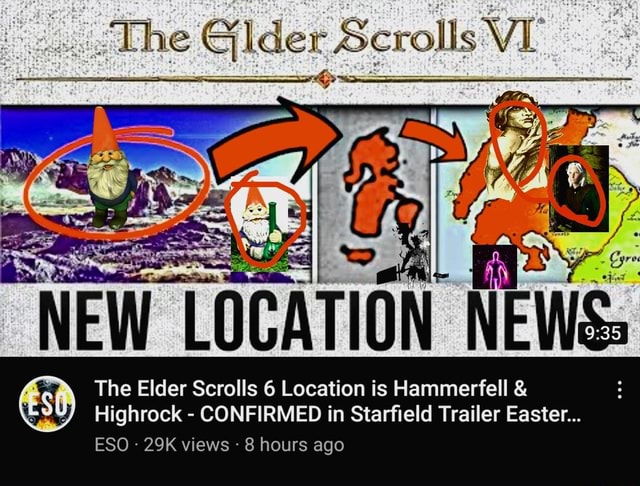 The Elder Scrolls 6 Location is Hammerfell & Highrock - CONFIRMED in  Starfield Trailer Easter EGG! 