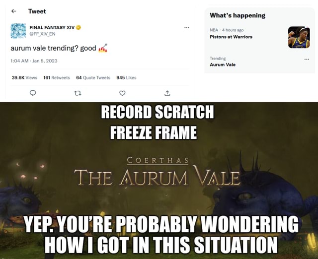 It seems ARF has become the new Aurum Vale : r/ffxiv