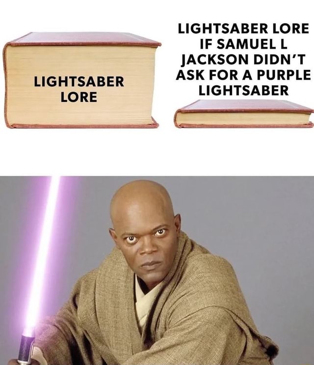 Sam sale jackson lightsaber