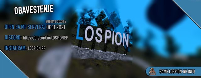 balkan #samp #lospion #gta #roleplay - OBAVESTENIE OPEN SERVERA: 06.11.2021  DISCORD: INSTAGRAM: LOSPION.RP - iFunny Brazil