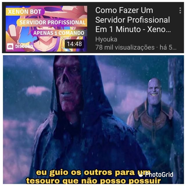 Eu vou criar um servidor profissional no discord.