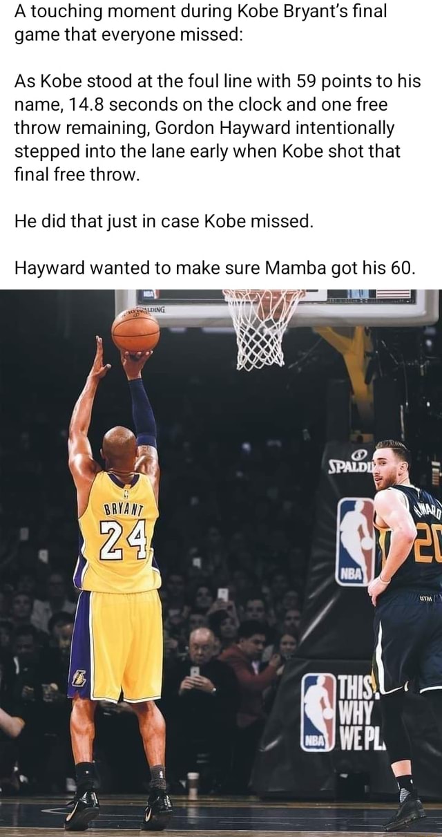 Kobe Bryant posta emocionante mensagem de apoio a Gordon Hayward, Torcedores