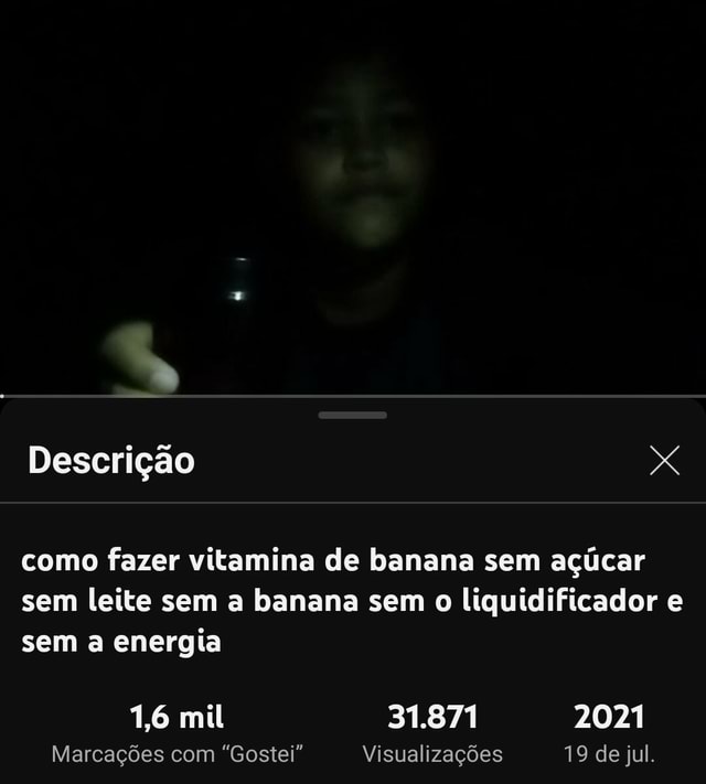 Descrição como fazer vitamina de banana sem açúcar sem leite sem a ...