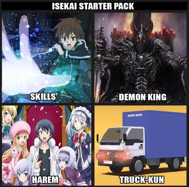 Isekai anime starterpack : r/starterpacks