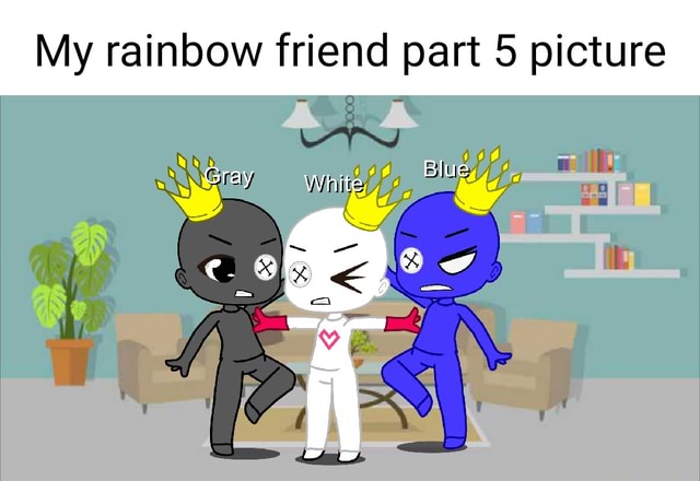 Blue x White (Rainbow Friends), Random pics #5