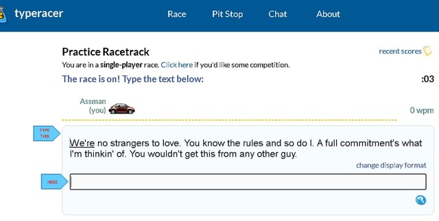 Private Racetracks on TypeRacer. We're happy to announce that