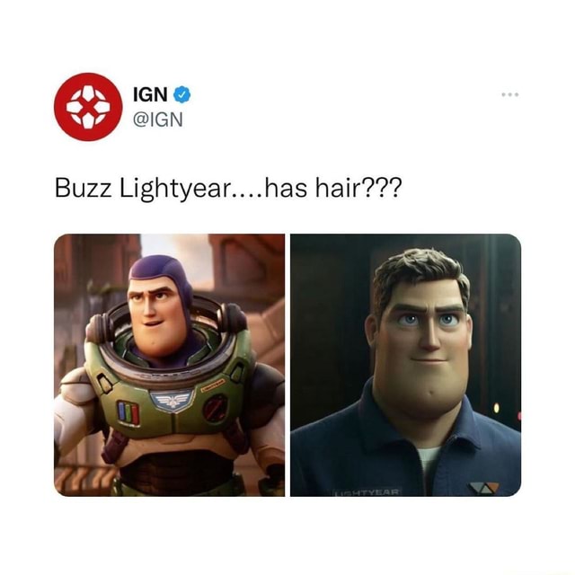 Buzz lightyear hot sale hair