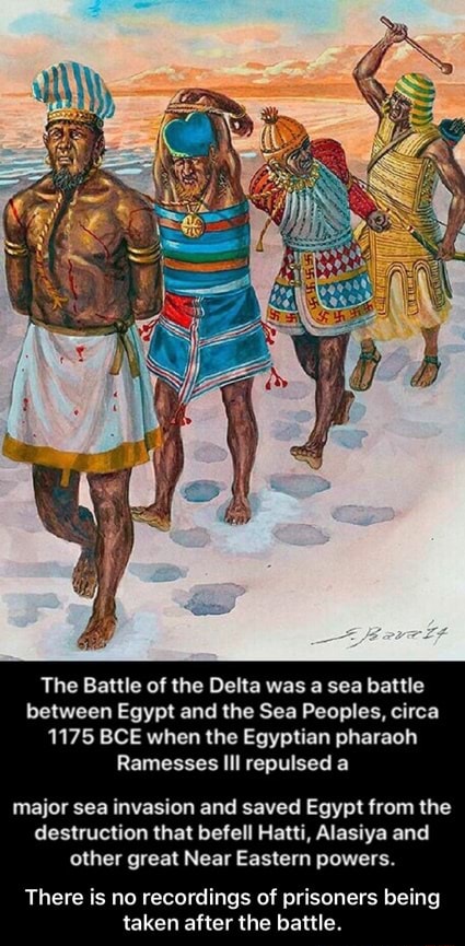 The Battle of the Delta was a sea battle between Egypt and the Sea ...