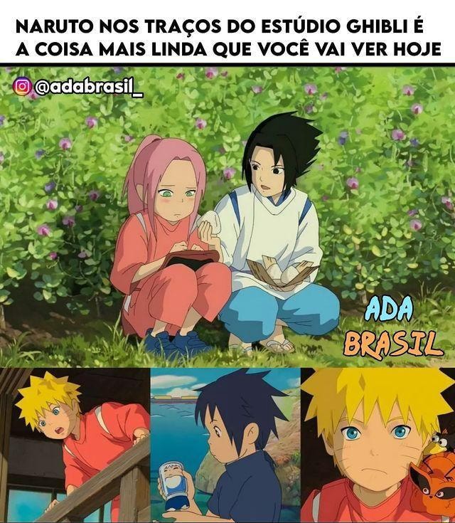 Fanboys: Naruto tem animação ruim pq é velho Studio Ghibli: - iFunny  Brazil