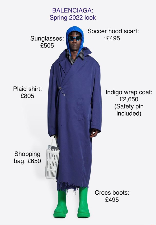 balenciaga soccer hood scarf