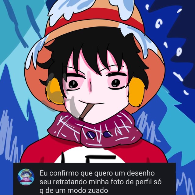 Eu vou fazer um desenho para sua foto de perfil.