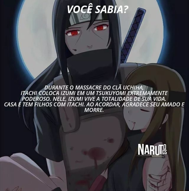 Aperte a Tecla Pause - Itachi matou seus amigos, seus superiores, sua  namorada, seu pai e sua mãe, mas ele não conseguiu matar seu irmãozinho.  Ele chorou lágrimas de sangue e destruiu