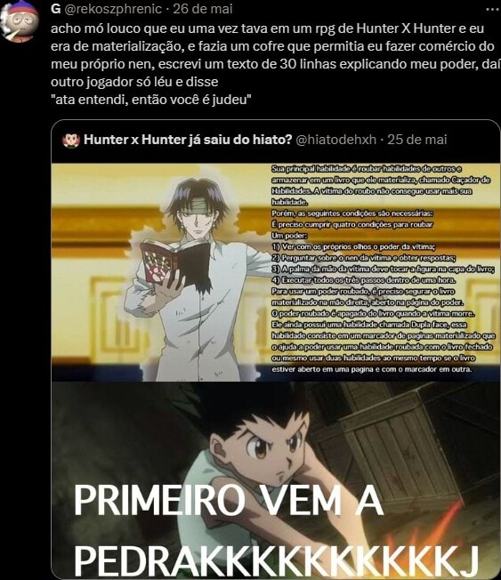 Hunter X Hunter sairá do hiato ainda em setembro