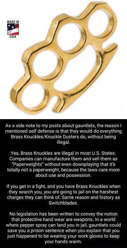 Four finger Brass Knuckles self defense | GELSHADOW