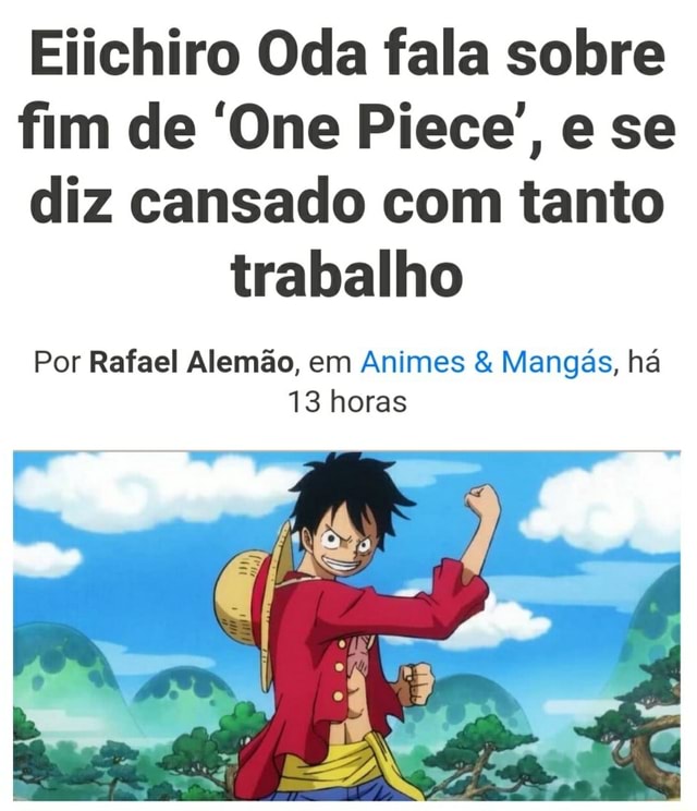 🤣🤣 QUE ISSO GLOBO? OLHA O QUE FALARAM SOBRE ODA E ONE PIECE