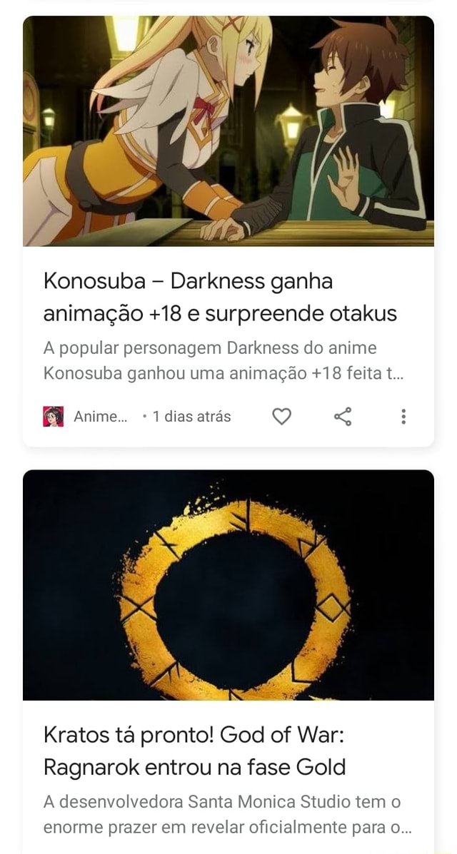 Konosuba Darkness ganha animação +18 e surpreende otakus popular
