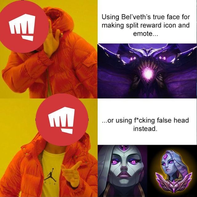 Using Bel'veth's true face for making split reward icon and emote ...