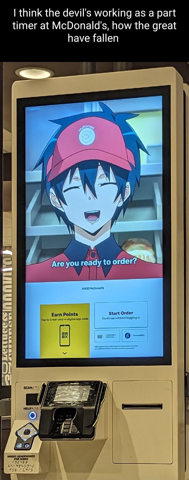 The Devil is a Part-Timer! Makes an Appearance at McDonald's