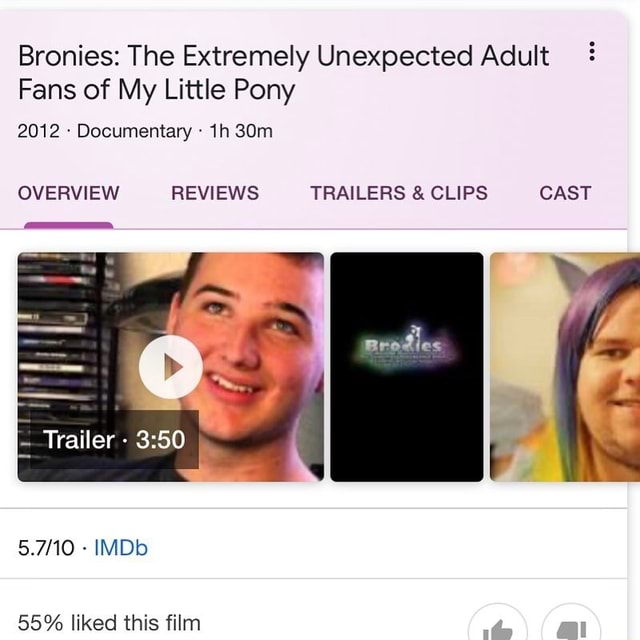 Bronies: The Extremely Unexpected Adult Fans of My Little Pony (2012) - IMDb