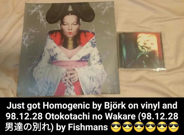 Just got Homogenic by Bjork on vinyl and 98.12.28 Otokotachi no