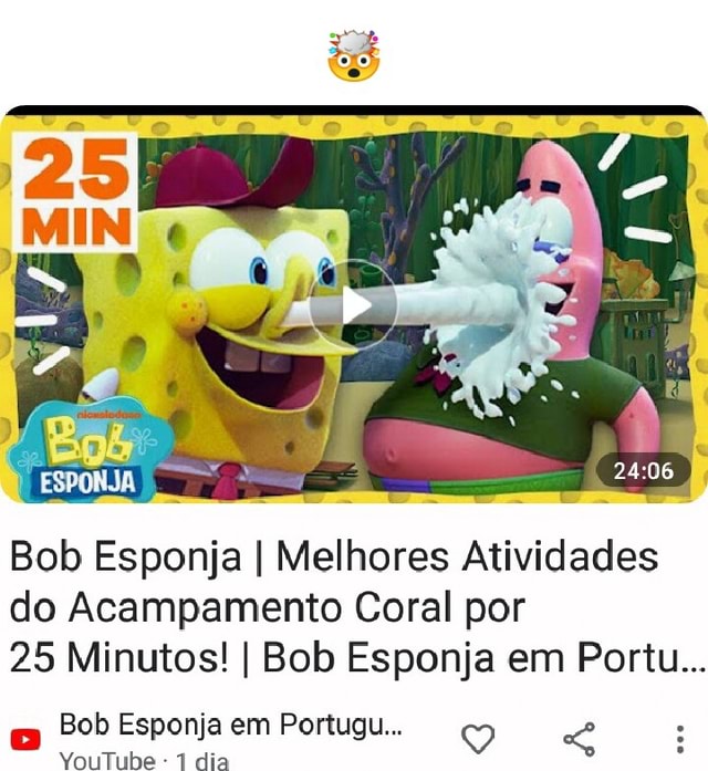 Um dia como Bob esponja