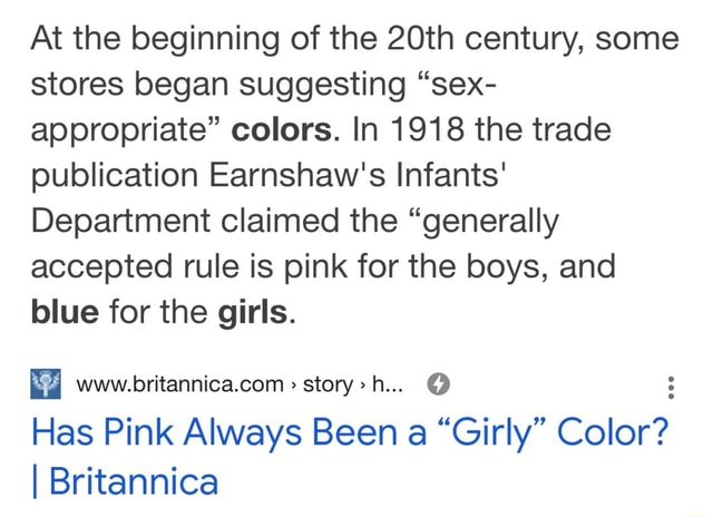Has Pink Always Been a “Girly” Color?
