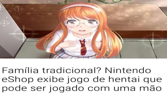 Jogo de hentai que pode ser jogado com uma só mão aparece na home da  Nintendo eShop