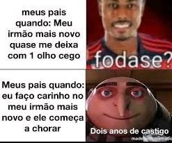 Meu irmão diz que eu pareço com o ele kkkk