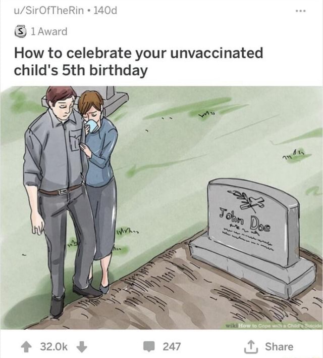 How to celebrate your unvaccinated child's 5th birthday : r