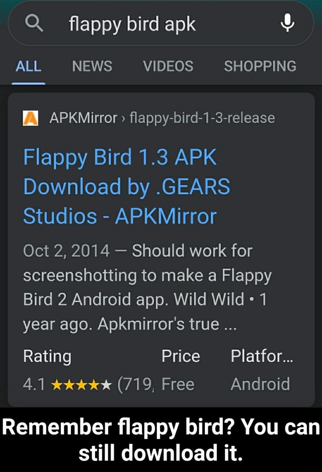 Flappy Bird APK para Android - Download