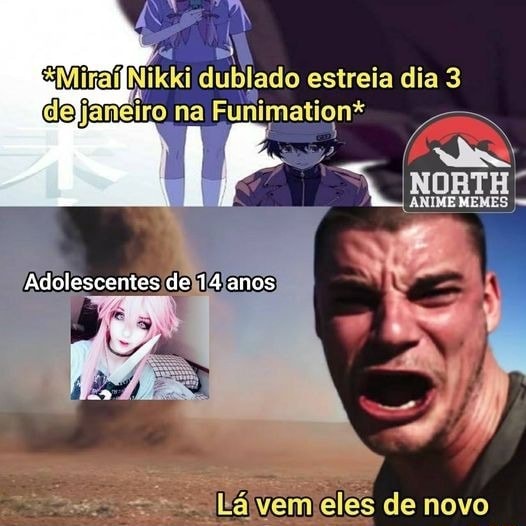 Dublado estreia dia 3 faneiro na Funimation* Adolescentes de 14 anos feles  de novo - iFunny Brazil