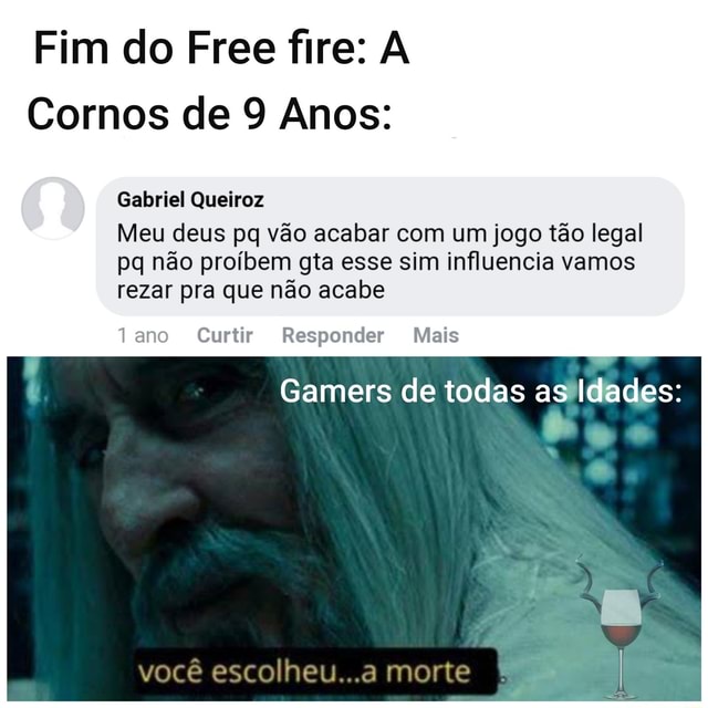 Sim, eu falo que Free Fire é jogo de corno em 2020. Gostaram da piada? É  claro que gostaram pq nunca perde a graça. Ei, espera, vc achou sem graça?  deve ser