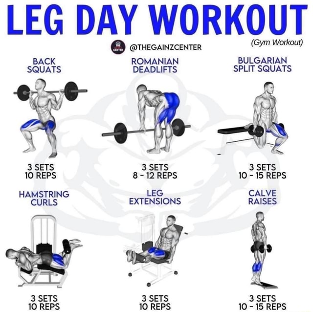 Leg day best sale sets and reps