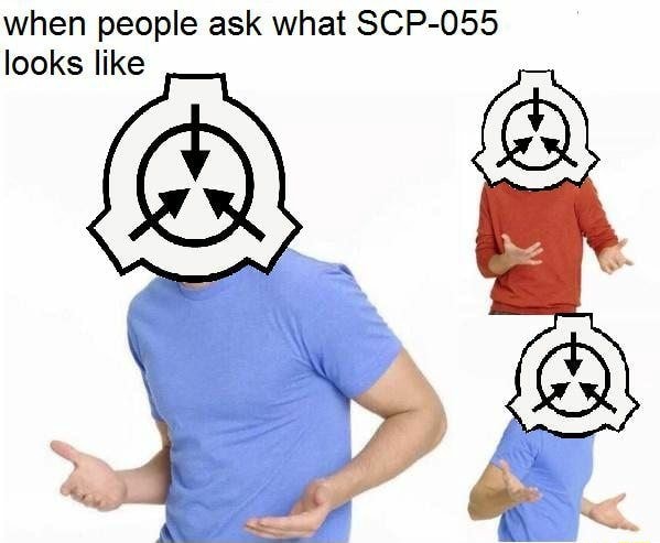 When people ask what SCP-055 looks like - iFunny Brazil