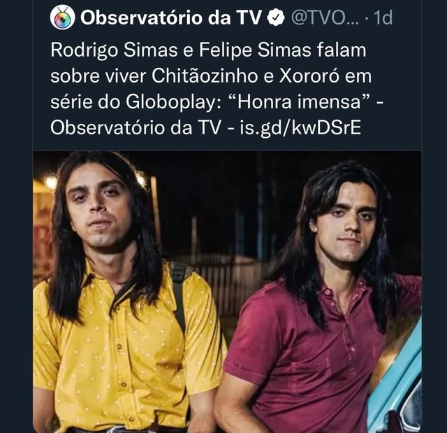 Globoplay vai lançar série sobre Chitãozinho & Xororó